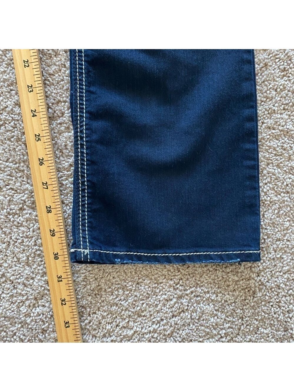 Silver Super Stretch Suki Mid Slim Boot Bootcut Jeans Women's Sz 29x31 Dark Wash - Picture 15 of 15